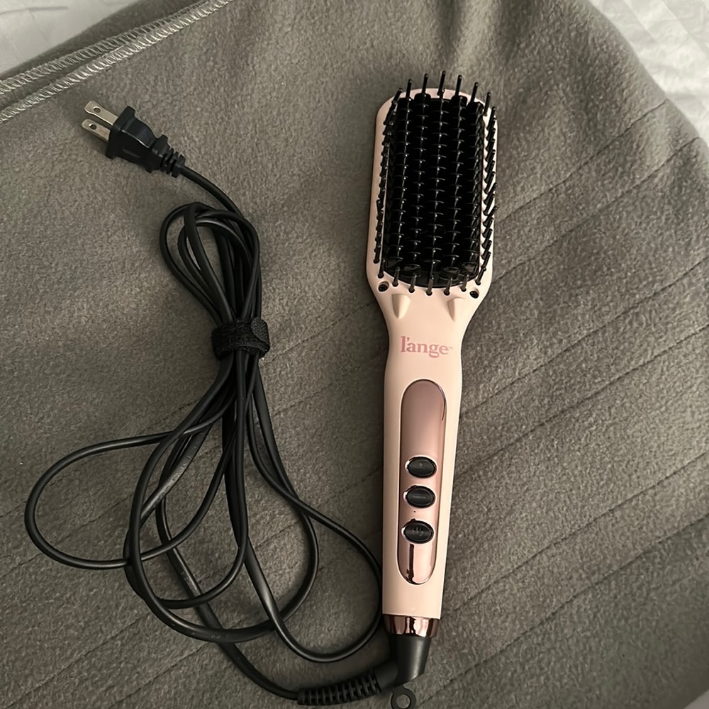 L’Ange -Le Vite hair straightening brush in pink